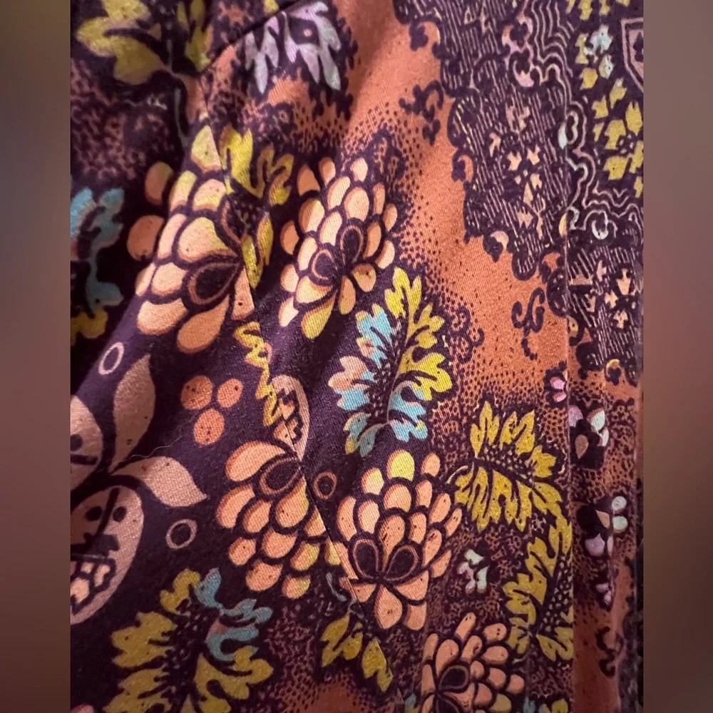 ANTHROPOLOGIE-MAEVE flowy cotton boho top 💜🩷🩵 - Picture 5 of 8